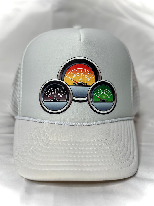 “No Emotion Just Motion” foam trucker hat